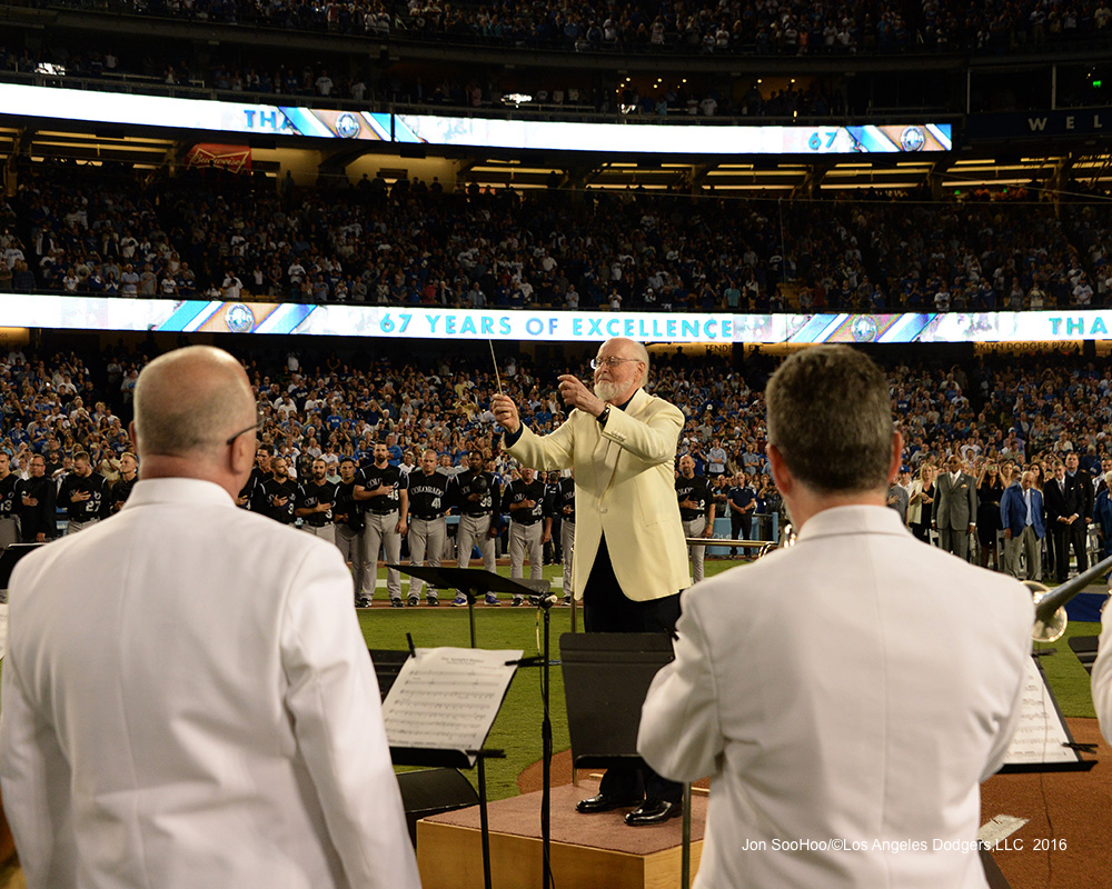 Vin Scully Ceremony prior to Los Angeles Dodgers game against the Colorado Rockies Friday, September 23, 2016 at Dodger Stadium. Photo by Jon SooHoo/©Los Angeles Dodgers,LLC 2016