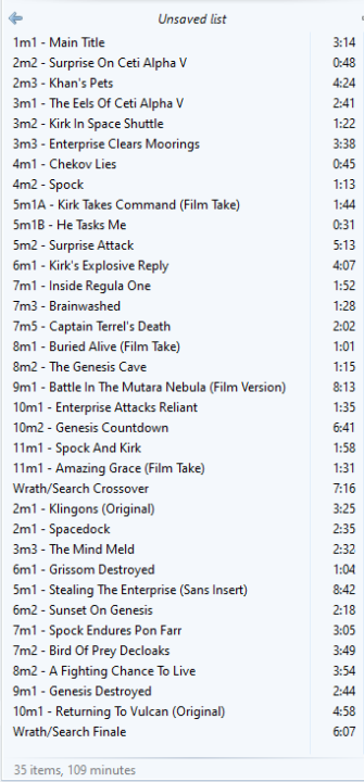 Star Trek 2 TWOK+TSFS Work Playlist.png