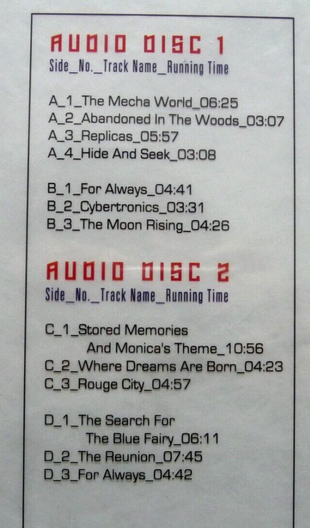 A.I. Artificial Intelligence (2001) - 2025 Mondo vinyl